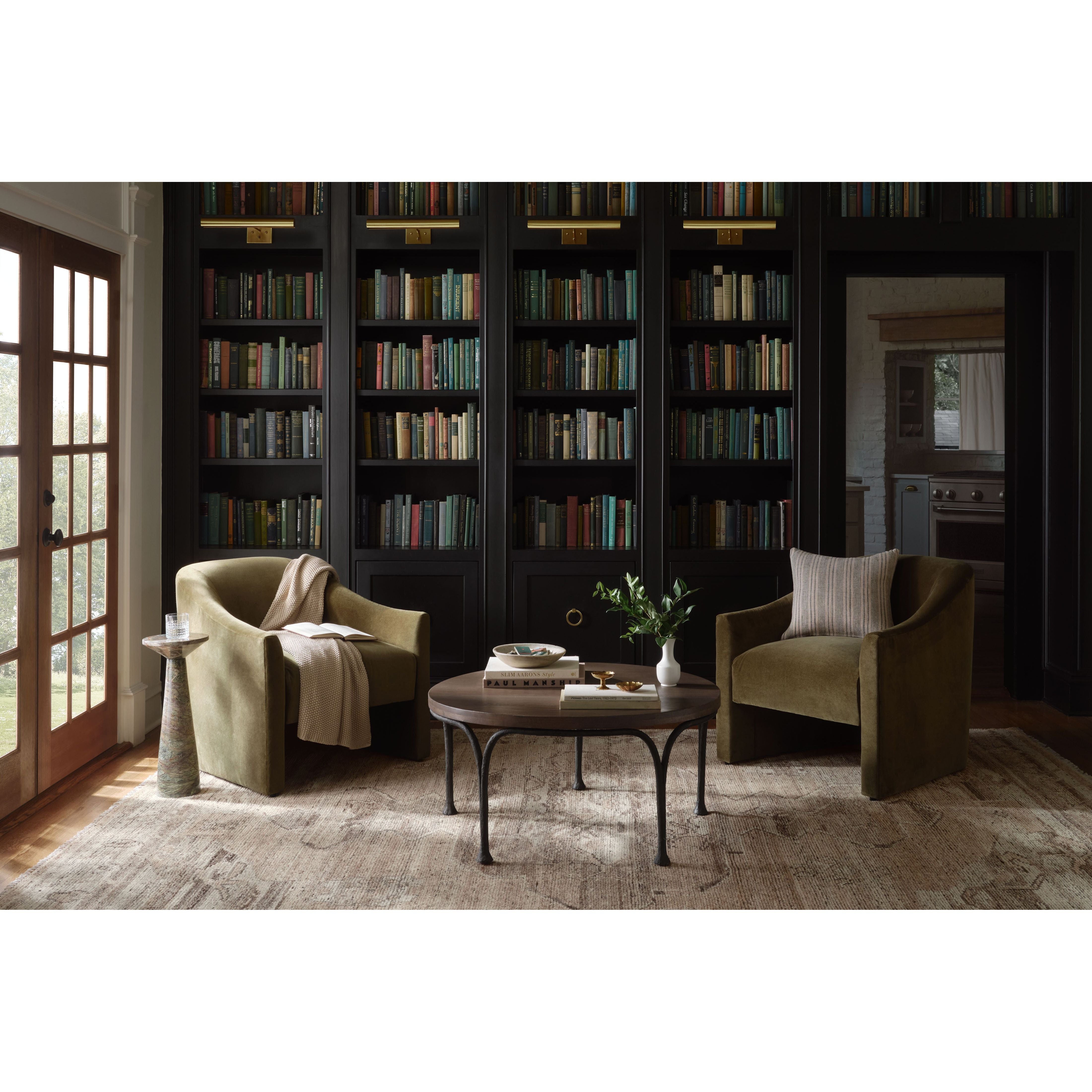 Shop sofas and discover room design services in the Denver area. MegMade designs has been featured in Architectural Digest for their modern traditional farmhouse living room home design style. Visit the MegMade store in the Glen Ellyn - Chicago area.