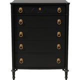 36" Unfinished 5 Drawer Vintage Tallboy #08694