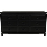 60" Unfinished 9 Drawer Vintage Dresser #08598