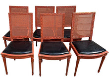 Load image into Gallery viewer, 20&quot; Unfinished Vintage Chair Set of 6 with Fabric #08475
