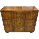 33" Unfinished 3 Drawer Artefacts Vintage Dresser #08455