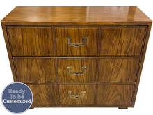 Load image into Gallery viewer, 33&quot; Unfinished 3 Drawer Artefacts  Vintage Dresser #08455
