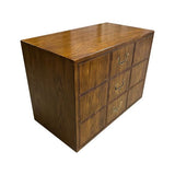 33" Unfinished 3 Drawer Artefacts Vintage Dresser #08455