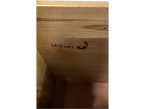 51" Finished in Black Stain 7 Drawer Drexel Vintage Desk #08214: At Our Munster Location