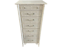Load image into Gallery viewer, 27&quot; Unfinished 7 Drawer Thomasville Vintage Bamboo Style Tallboy #08285
