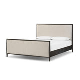 Glenview Bed - Cracked Smoked Black Veneer