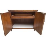 36.5"-52.75" Unfinished 2 Door Vintage Bar Cart #08875