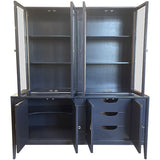 66" Unfinished 8 Door Vintage Hutch #08783