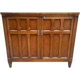 36.5"-52.75" Unfinished 2 Door Vintage Bar Cart #08875