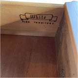 24" Finished 1 Drawer 2 Door White Fine Furniture Vintage Nightstand Set of 2 #08769