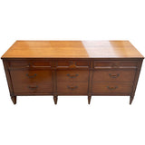 72" Unfinished 9 Drawer Vintage Dresser #08830