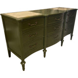 64" Finished 9 Drawer Vintage Dresser #08605