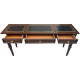 60" Unfinished 3 Drawer Sligh Furniture Vintage Console Table #08782