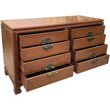 60" Unfinished 8 Drawer Vintage Dresser #08778