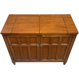 36.5"-52.75" Unfinished 2 Door Vintage Bar Cart #08875