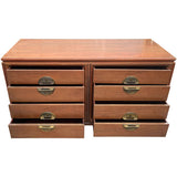 60" Unfinished 8 Drawer Vintage Dresser #08778