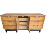 70" Unfinished 2 Door 6 Drawer Vintage Buffet #08838
