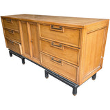 70" Unfinished 2 Door 6 Drawer Vintage Buffet #08838