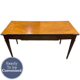 60" Unfinished 1 Drawer Vintage Console Table #08783