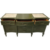 64" Finished 9 Drawer Vintage Dresser #08605