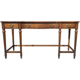 54" Unfinished 3 Drawer Thomasville Vintage Desk #08785