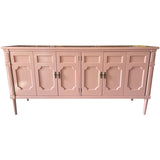 72" Finished Ashland Gloss 4 Door Vintage Buffet #08826