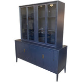 66" Unfinished 8 Door Vintage Hutch #08783