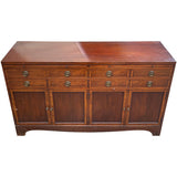 64" Unfinished 4 Door 8 Drawer Vintage Buffet #08779