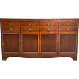 64" Unfinished 4 Door 8 Drawer Vintage Buffet #08779