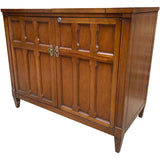 36.5"-52.75" Unfinished 2 Door Vintage Bar Cart #08875