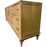 96" Unfinished 9 Drawer Vintage Dresser #08774