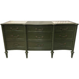 64" Finished 9 Drawer Vintage Dresser #08605