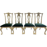 21" Finished Vintage Chair Set of 4 #08581