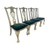 21" Finished Vintage Chair Set of 4 #08581