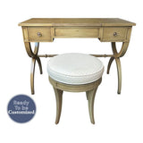 40" Unfinished 2 Drawer Kindel Vintage Desk #08593