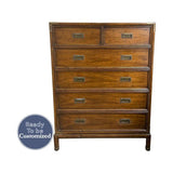 36" Unfinished 5 Drawer Henredon Vintage Tallboy #08252