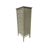 24" Finished 6 Drawer Thomasville Vintage Bamboo Style Tallboy #08314: At Our Munster Location
