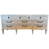 76" Finished Dover Satin 9 Drawer Vintage Dresser #08449 : At Our Munster Location