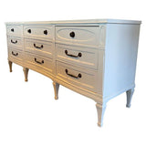 76" Finished Dover Satin 9 Drawer Vintage Dresser #08449 : At Our Munster Location