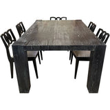 72" Custom Cerused Oak Dining Table