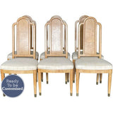 20" Unfinished Vintage Chair Set of 6 #08678