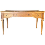 51" Unfinished 3 Drawer Vintage Console Table #08683