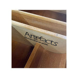 48" Unfinished 7 Drawer Artefacts Vintage Desk #08692