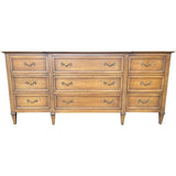 70" Unfinished 9 Drawer Vintage Dresser #08721