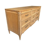 66" Unfinished 9 Drawer American Of Martinsville Vintage Dresser #08723