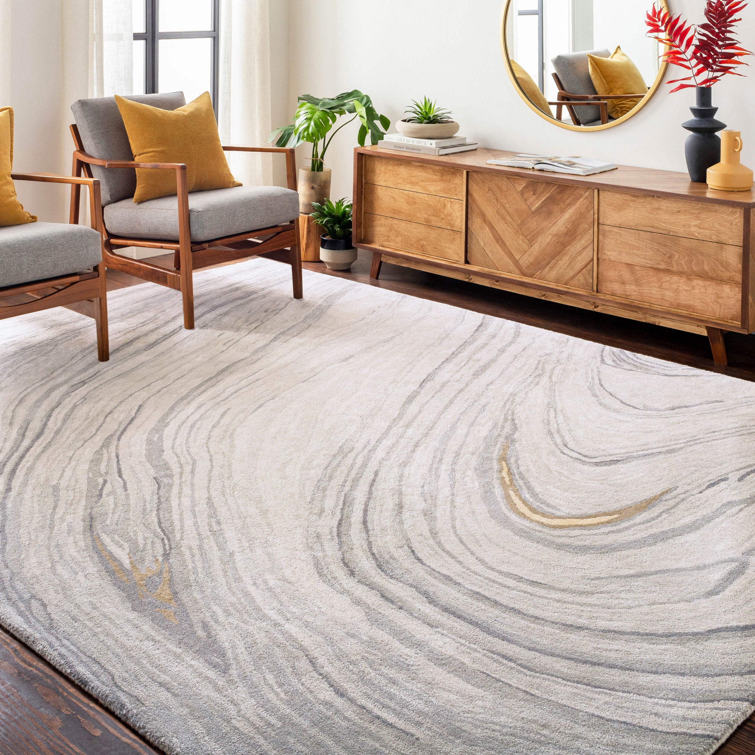 Shop sofas and discover interior design services in the Austin area. MegMade designs has been featured in Northwest Indiana Times for their patterned painted furniture home design style. Visit the MegMade store in the St Joseph - Chicago area.