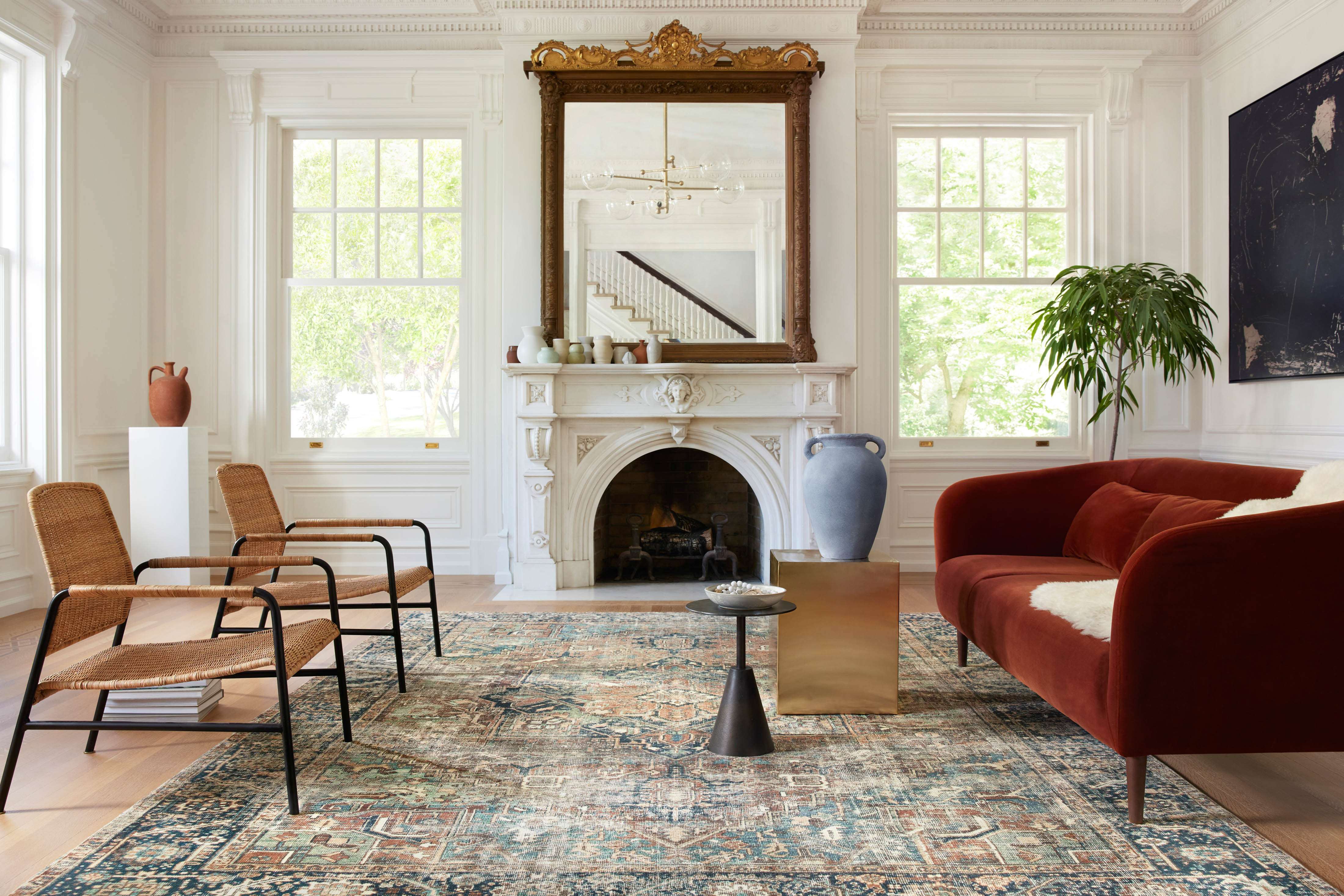 Shop credenzas and discover room and home design services in the Chicago Suburbs area. MegMade designs has been featured in HGTV magazine for their maximalism mid-century modern home design style. Visit the MegMade store in the New Buffalo - Chicago area.