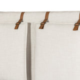Leigh Upholstered Bed - Hockney Ivory
