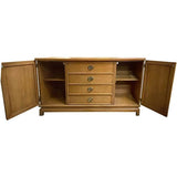 62" Unfinished 4 Drawer 2 Door American Of Martinsville Vintage Buffet #08595