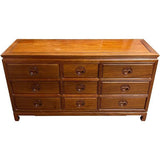 60" Unfinished 9 Drawer Vintage Dresser #08598